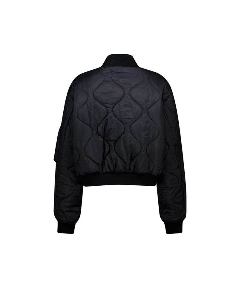 LE SONNET Quilted Blouson - Black