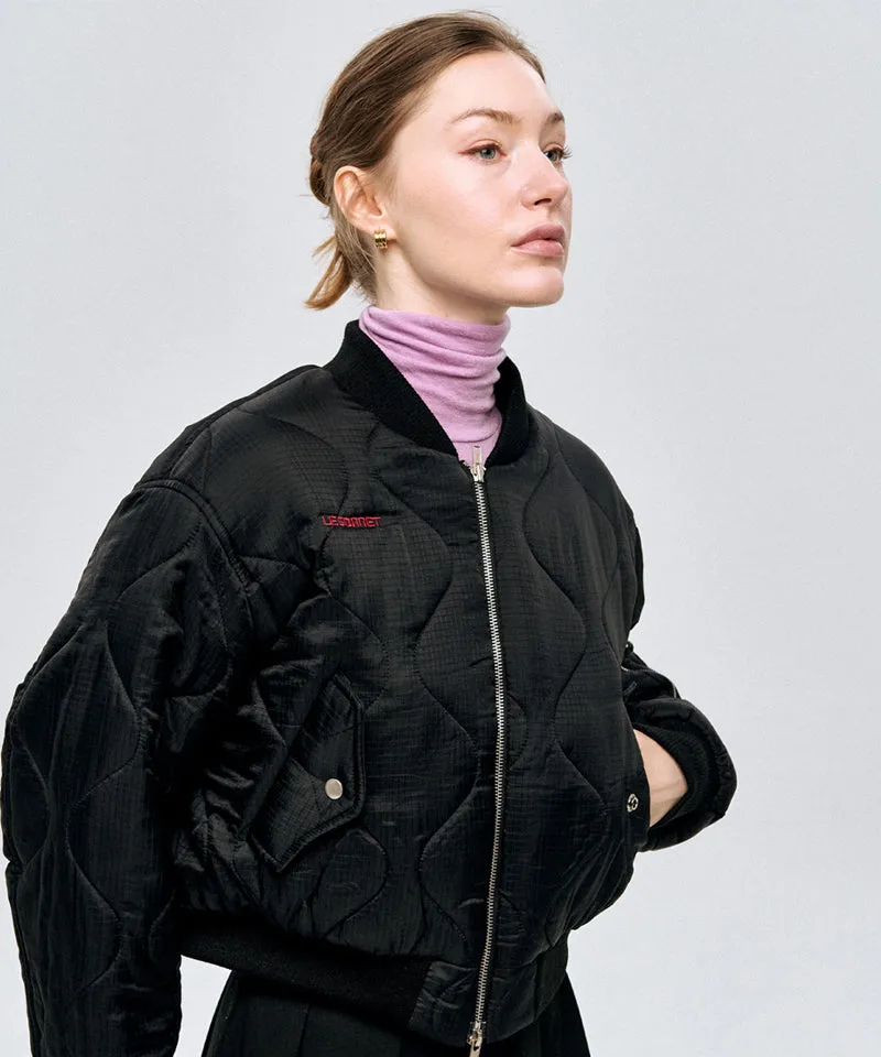 LE SONNET Quilted Blouson - Black