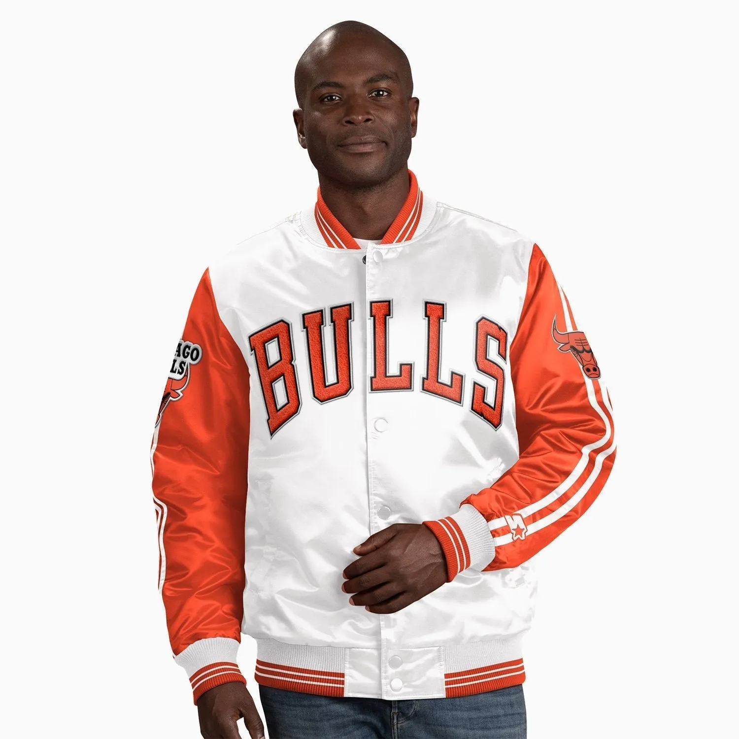 Men's Chicago Bulls NBA Varsity Satin Jacket